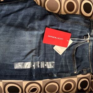 Lucky Brand Men's Dark Blue Slim Straight Jeans